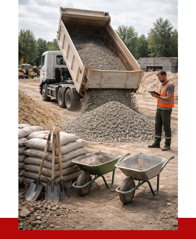 Доставка нерудных материалов в Дубне от 1225 руб. | ПРОНЕРУДДбн