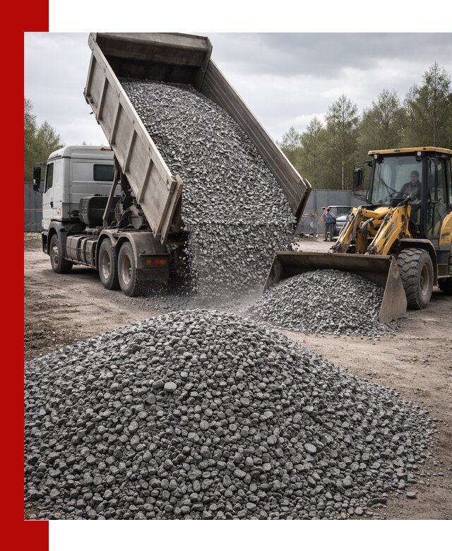 Доставка и продажа щебня гранитного в Дубне