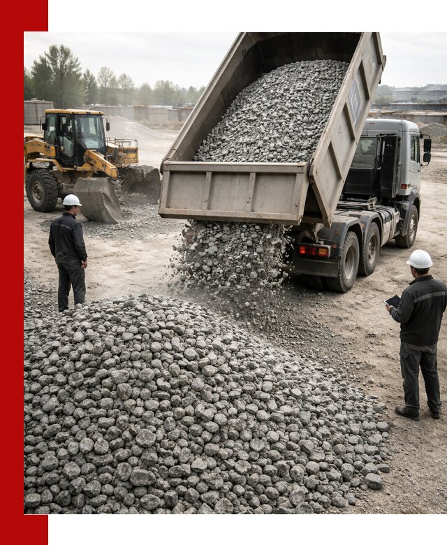 Доставка гранитного щебня фракции 20-40 в Дубне