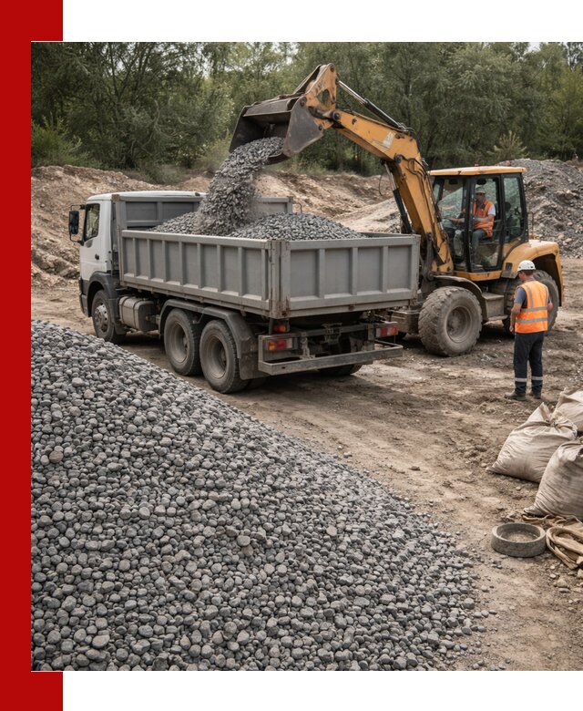 Доставка гравийного щебня в Дубне оптом и в розницу