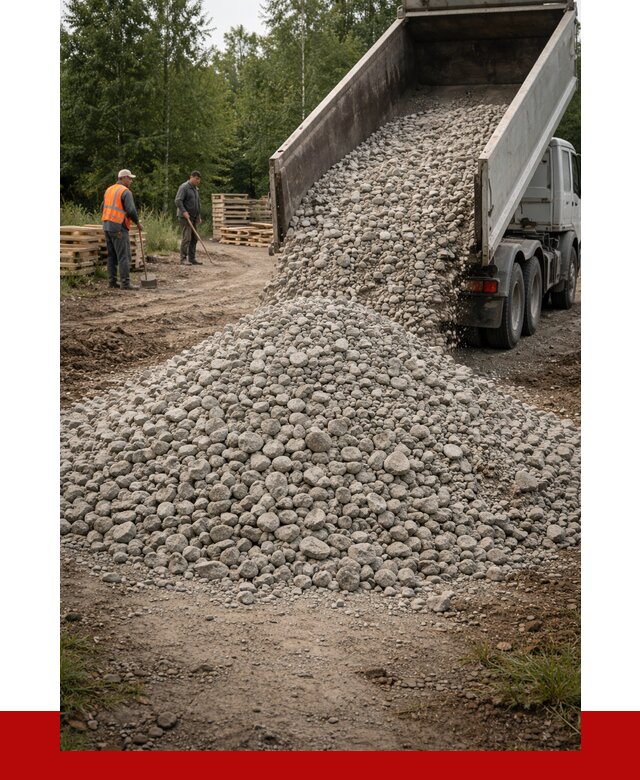 гравийный щебень фракция 70-120 в Дубне от 2501 р. ПРОНЕРУДДбн