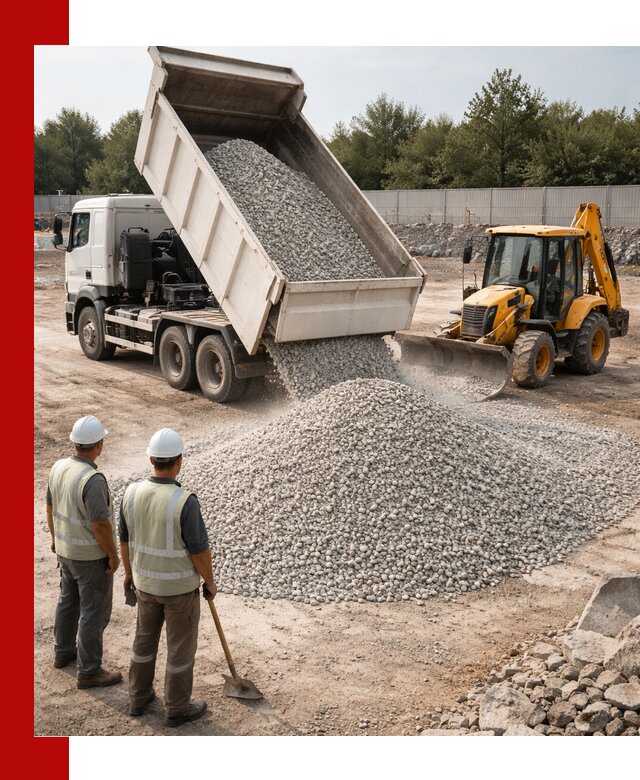 Купить известняковый щебень фракции 5–10 мм с доставкой в Дубне