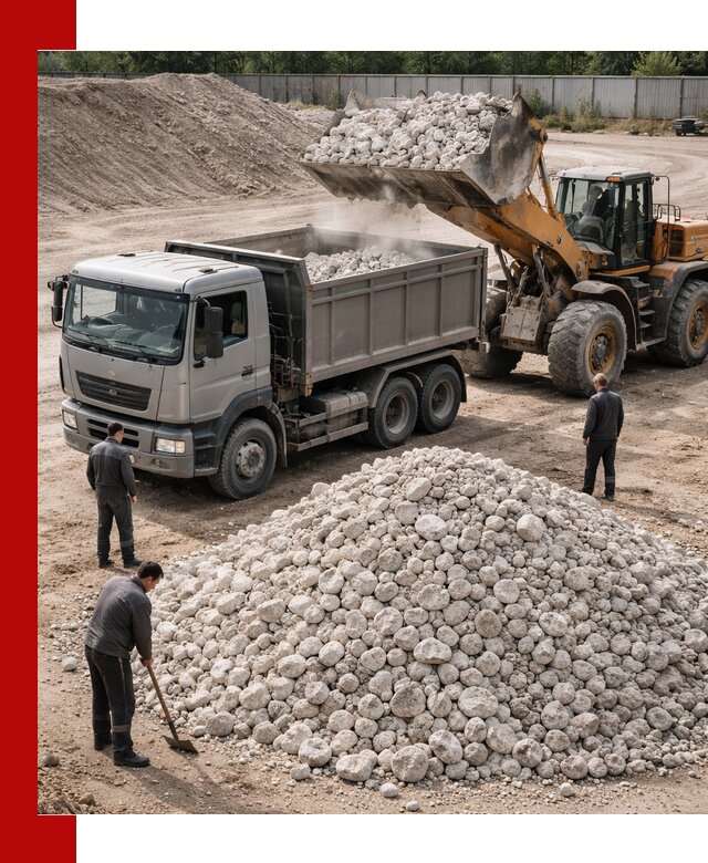 Известняковый щебень фракция 70–150 с доставкой в Дубне