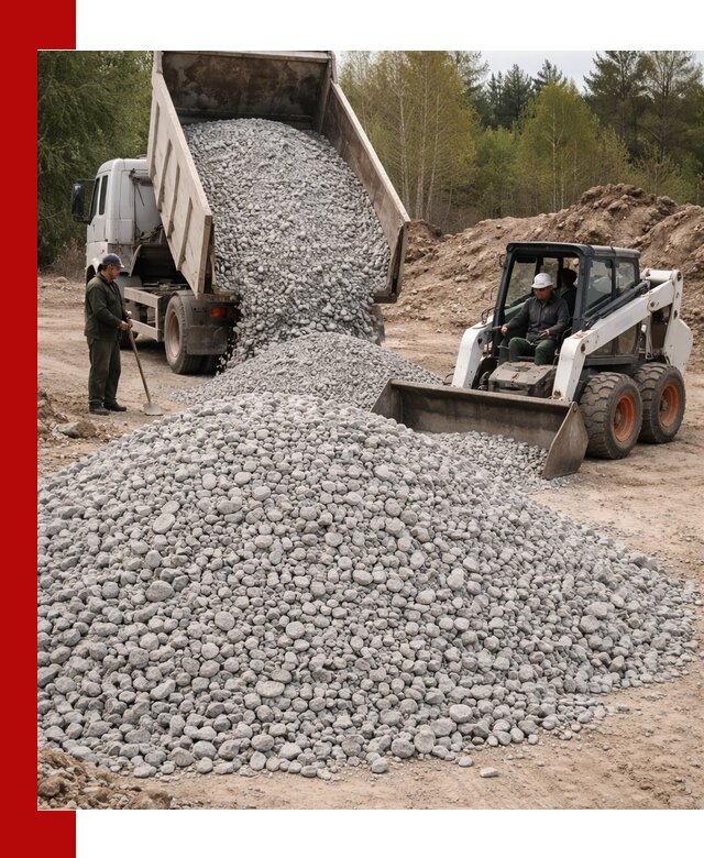 Доставка доломитового щебня в Дубне напрямую от карьера
