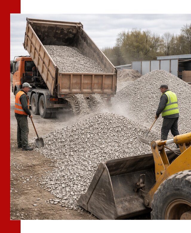 Доломитовый щебень фракции 5-20 с доставкой в Дубне