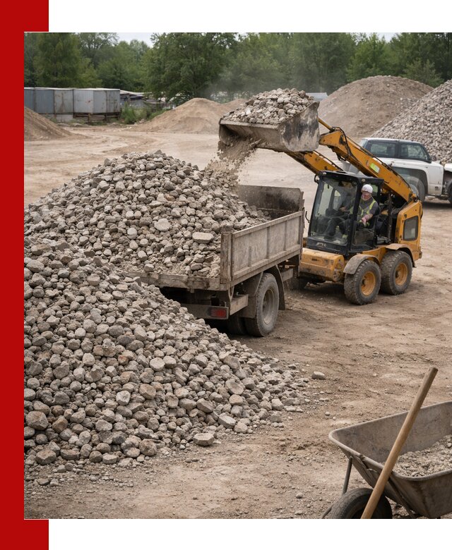 Доставка вторичного щебня в Дубне для строительных работ
