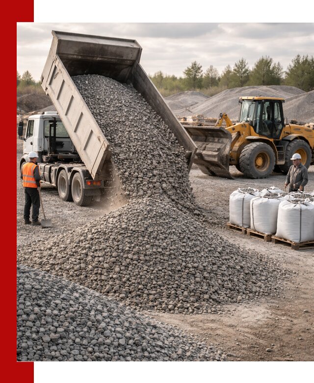 Бетонный щебень фракция 5–20 с доставкой в Дубне