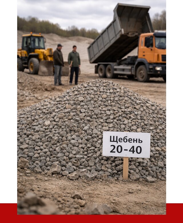 Бетонный щебень фракция 20-40 в Дубне от 2501 р. | ПРОНЕРУДДбн