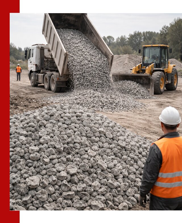 Доставка бетонного щебня фракции 20-40 в Дубне