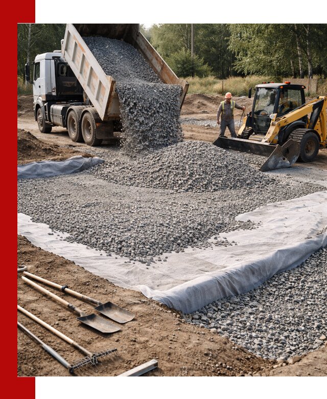 Щебень для фундамента с доставкой в Дубне