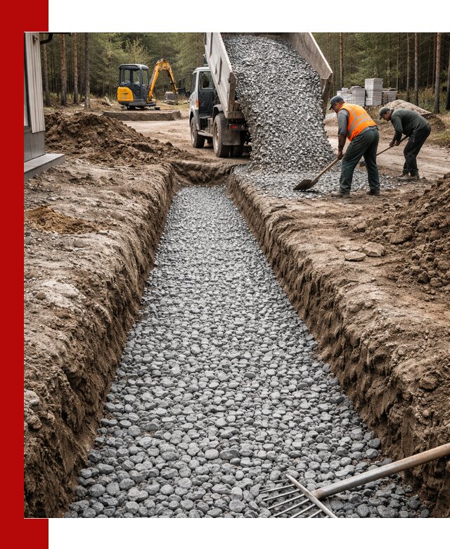 Щебень для дренажа с доставкой в Дубне высокого качества