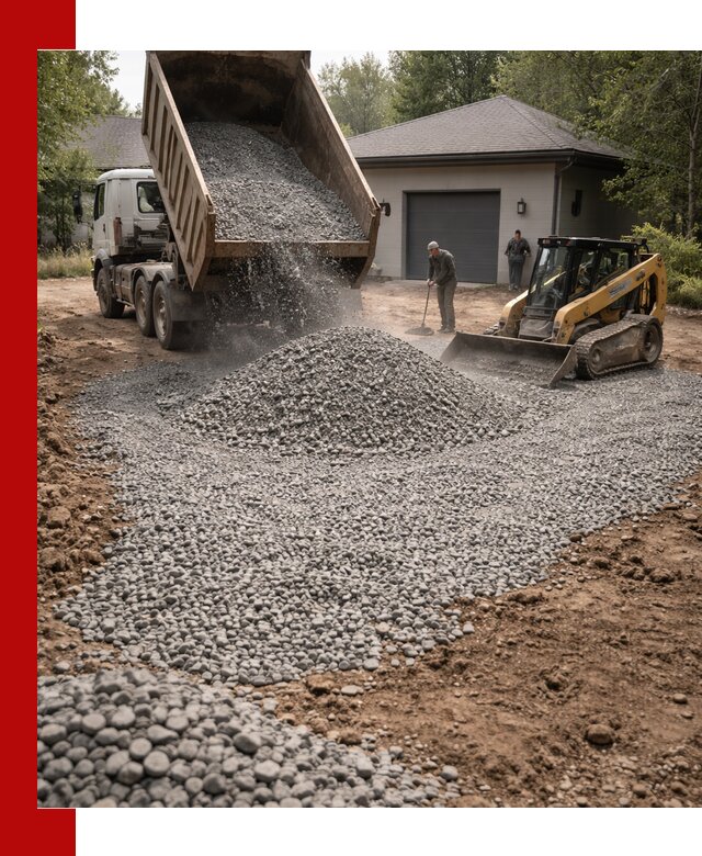 Щебень для парковки в Дубне: доставка и укладка качественного материала