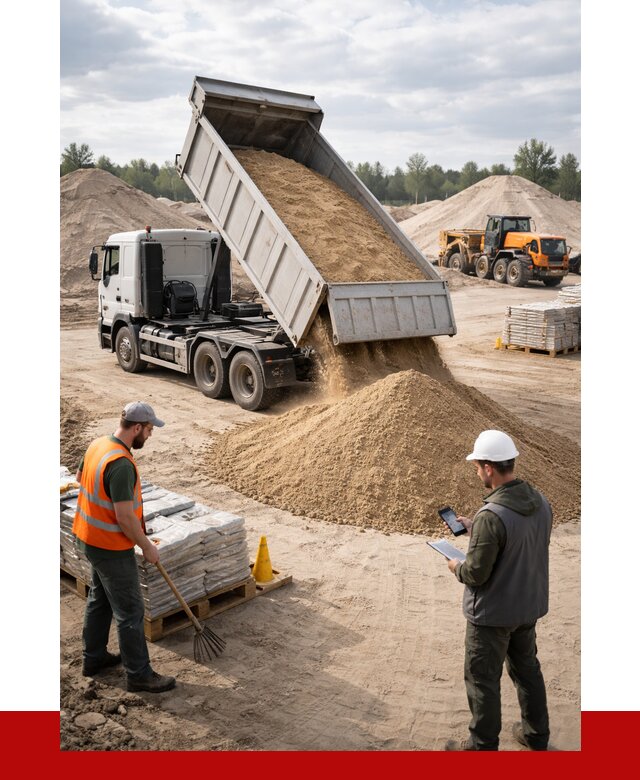 Карьерный песок с доставкой в Дубне от 3675 р. ПРОНЕРУДДбн