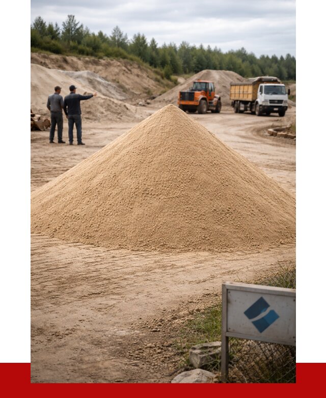 Карьерный песок навалом в Дубне от 1838 р. | ПРОНЕРУДДбн