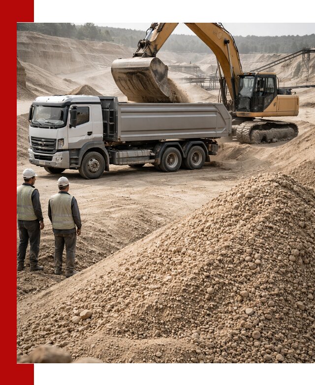 Карьерный крупнозернистый песок с доставкой в Дубне