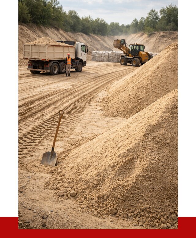 Карьерный песок мелкозернистый в Дубне от 9188 р. | ПРОНЕРУДДбн