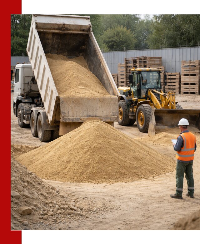 Доставка карьерного мелкозернистого песка в Дубне