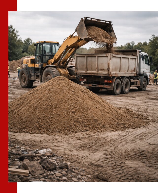 Доставка речного песка навалом в Дубне быстро и выгодно