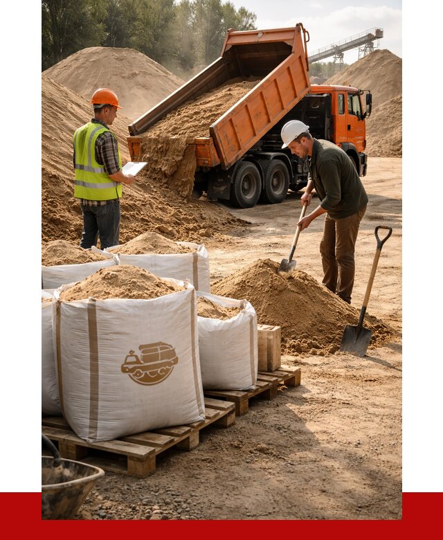 Строительный песок в Дубне от 2246 р. с доставкой, ПРОНЕРУДДбн