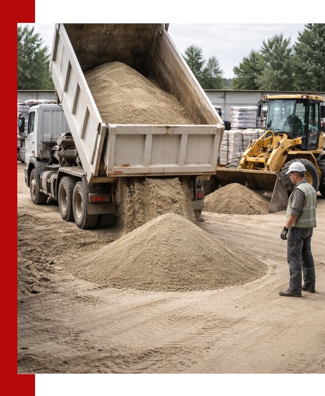Поставка и доставка песка для бетона в Дубне