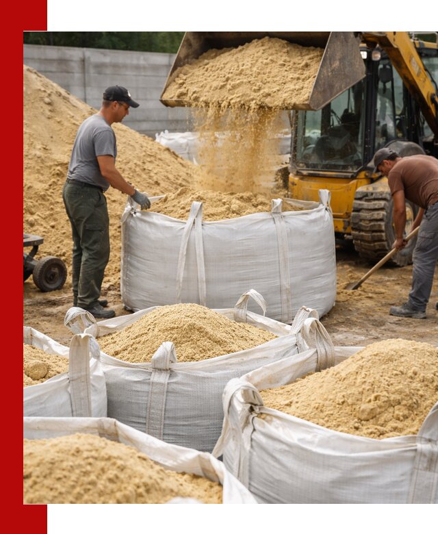 Поставка качественного песка для кладки в Дубне