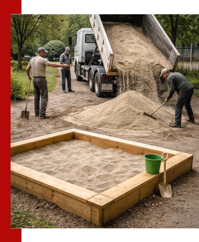 Песок для песочницы с доставкой в Дубне недорого и чистый