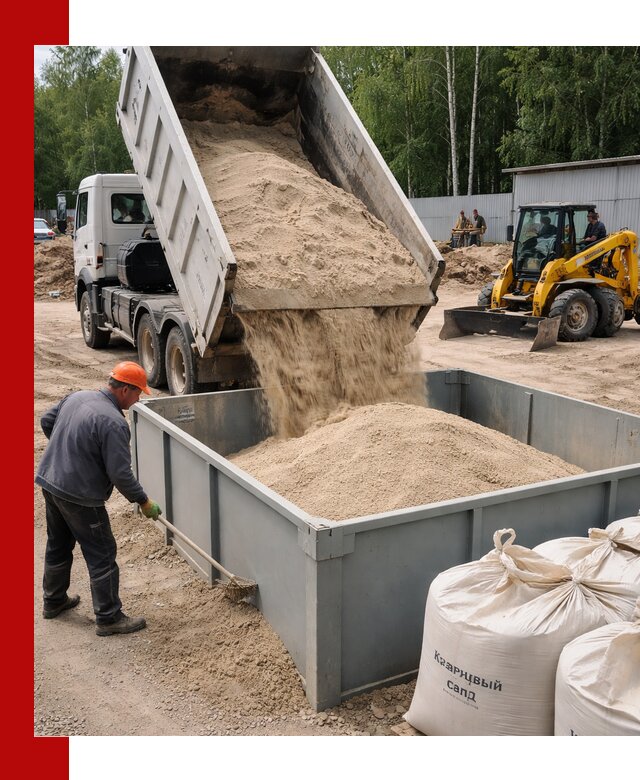 Кварцевый песок для фильтра в Дубне — доставка и качество