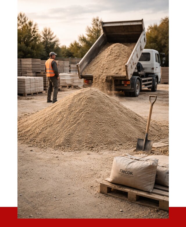 Купить сухой песок в Дубне с доставкой от 2450 р. | ПРОНЕРУДДбн