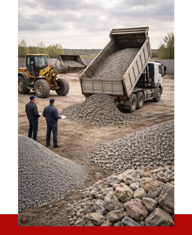 Гравий и камень с доставкой в Дубне от 4288 р. - ПРОНЕРУДДбн