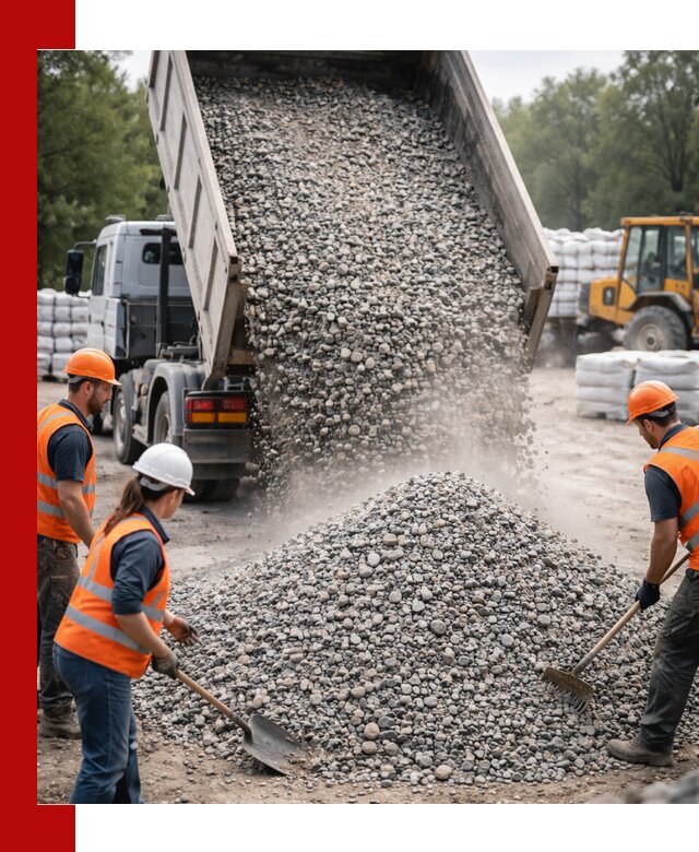 Доставка гравия и камня в Дубне оптом и в розницу