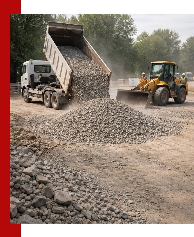 Гравий фракция 5–20 доставка в Дубне оптом и в розницу