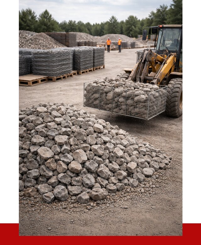 Камень для габионов фракция 70-150 в Дубне от 4288 р. | ПРОНЕРУДДбн