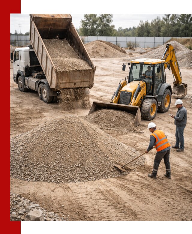Поставка и доставка ПГС С4 в мешках и самосвалах в Дубне