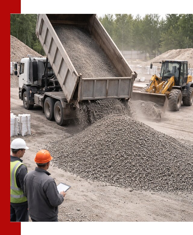 Доставка и продажа гранитного отсева 0-10 в Дубне