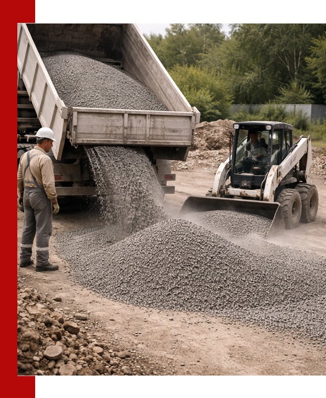 Доставка гравийного отсева 0-5 в Дубне оптом и в розницу