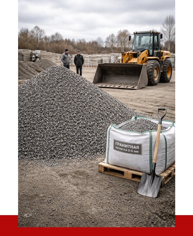 Купить гранитную крошку в Дубне от 4900 р. с доставкой | ПРОНЕРУДДбн