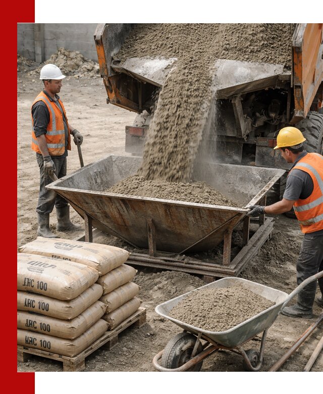 Доставка цементно-песчаной смеси М100 в Дубне