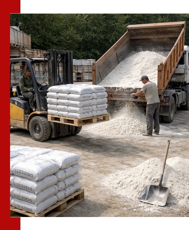 Доставка строительной извести оптом и в розницу в Дубне