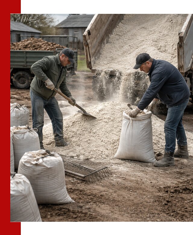 Доставка извести пушонки в Дубне оптом и мелким оптом