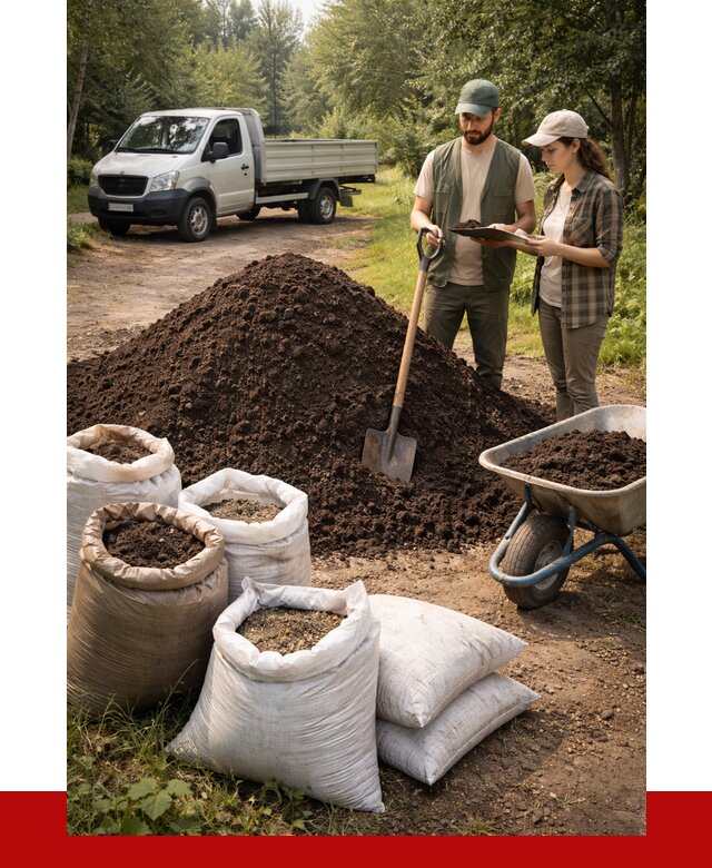 Купить грунт с доставкой в Дубне от 4594 р. за м3 | ПРОНЕРУДДбн