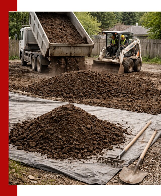 Грунт для отсыпки участка с доставкой в Дубне