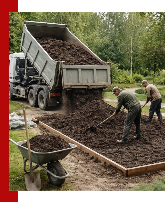 Доставка грунта для озеленения и благоустройства в Дубне