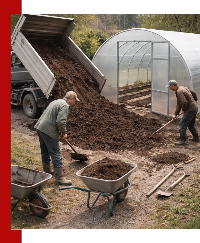 Грунт для теплицы с доставкой в Дубне — плодородный субстрат под растения