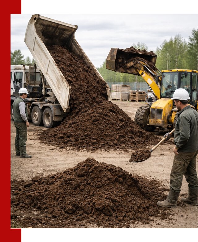 Доставка торфа оптом и в мешках в Дубне