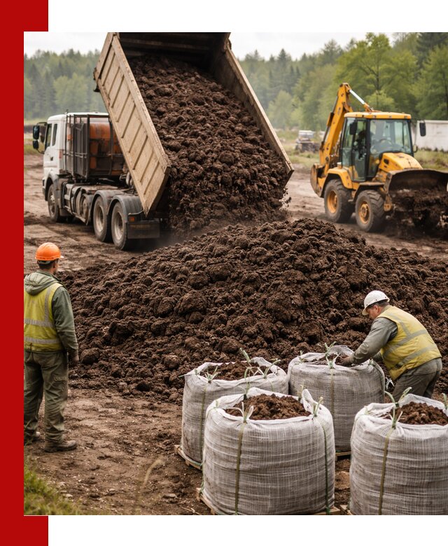 Доставка нейтрального торфа в Дубне оптом и в розницу