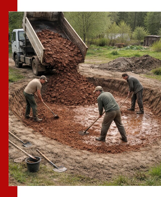 Купить качественную глину для пруда в Дубне