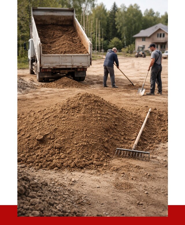 Суглинок для планировки в Дубне с доставкой от 4288 р. | ПРОНЕРУДДбн