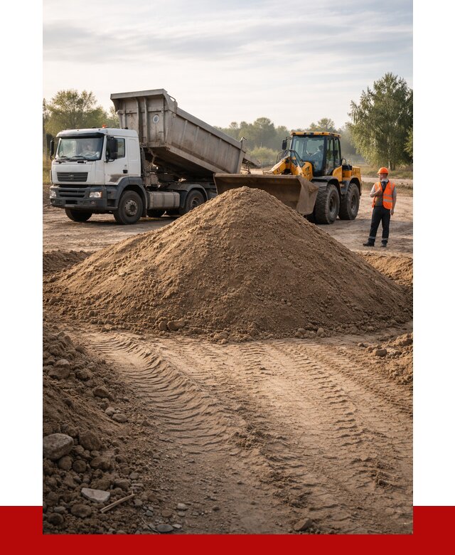 Купить песчаный грунт с доставкой в Дубне от 4288 р. | ПРОНЕРУДДбн