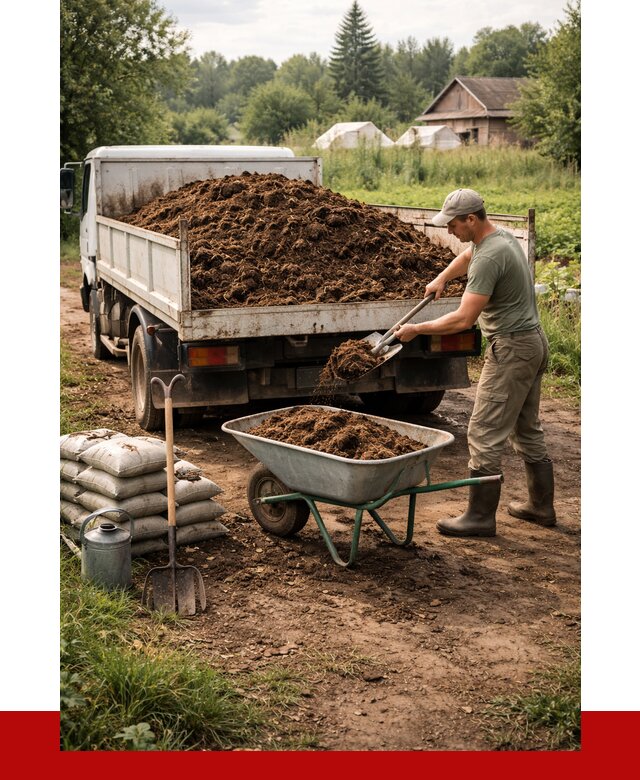 Купить коровий навоз с доставкой в Дубне от 1838 р. | ПРОНЕРУДДбн