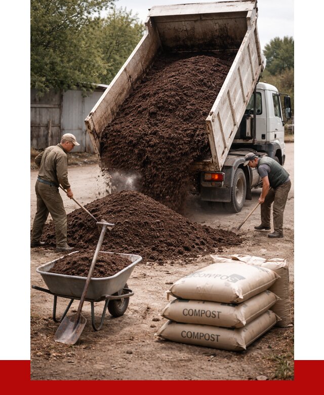 Купить компост в Дубне от 4288 р. за куб с доставкой | ПРОНЕРУДДбн